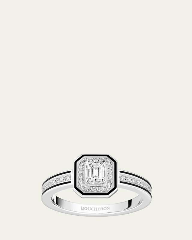 18K White Gold Vendome Lisere Diamond Ring